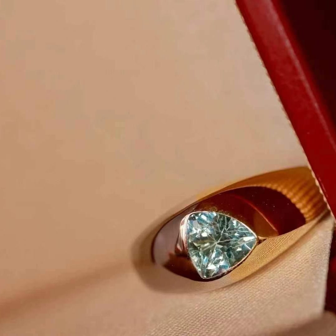14k Gold 1.01 Ct Natural Sapphire Ring - 3