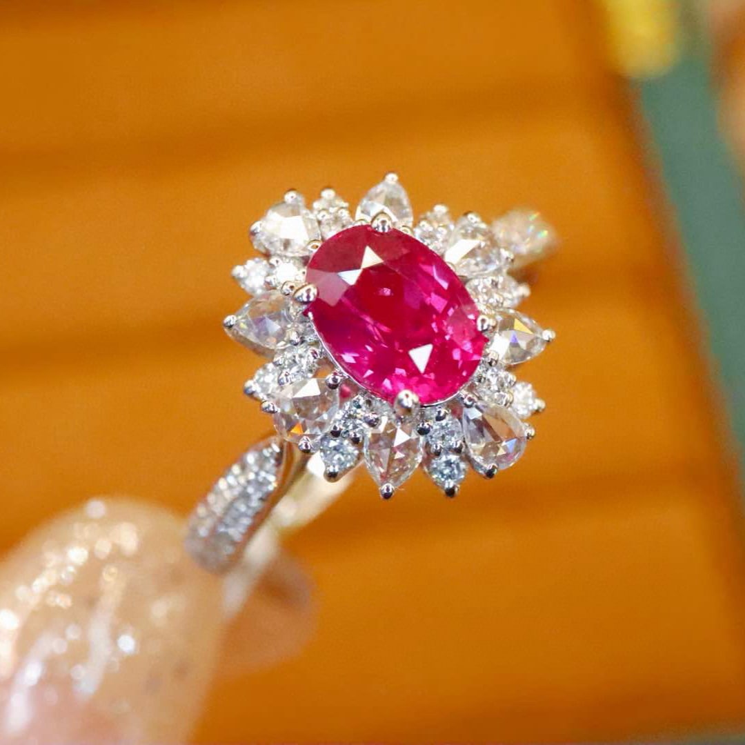 14k Gold 1.47 Ctw Natural Ruby & Diamond Ring - 3