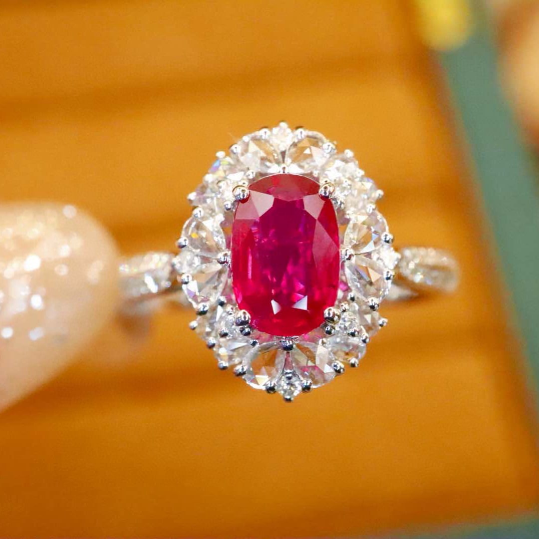 14k Gold 1.47 Ctw Natural Ruby & Diamond Ring (1 of 6)