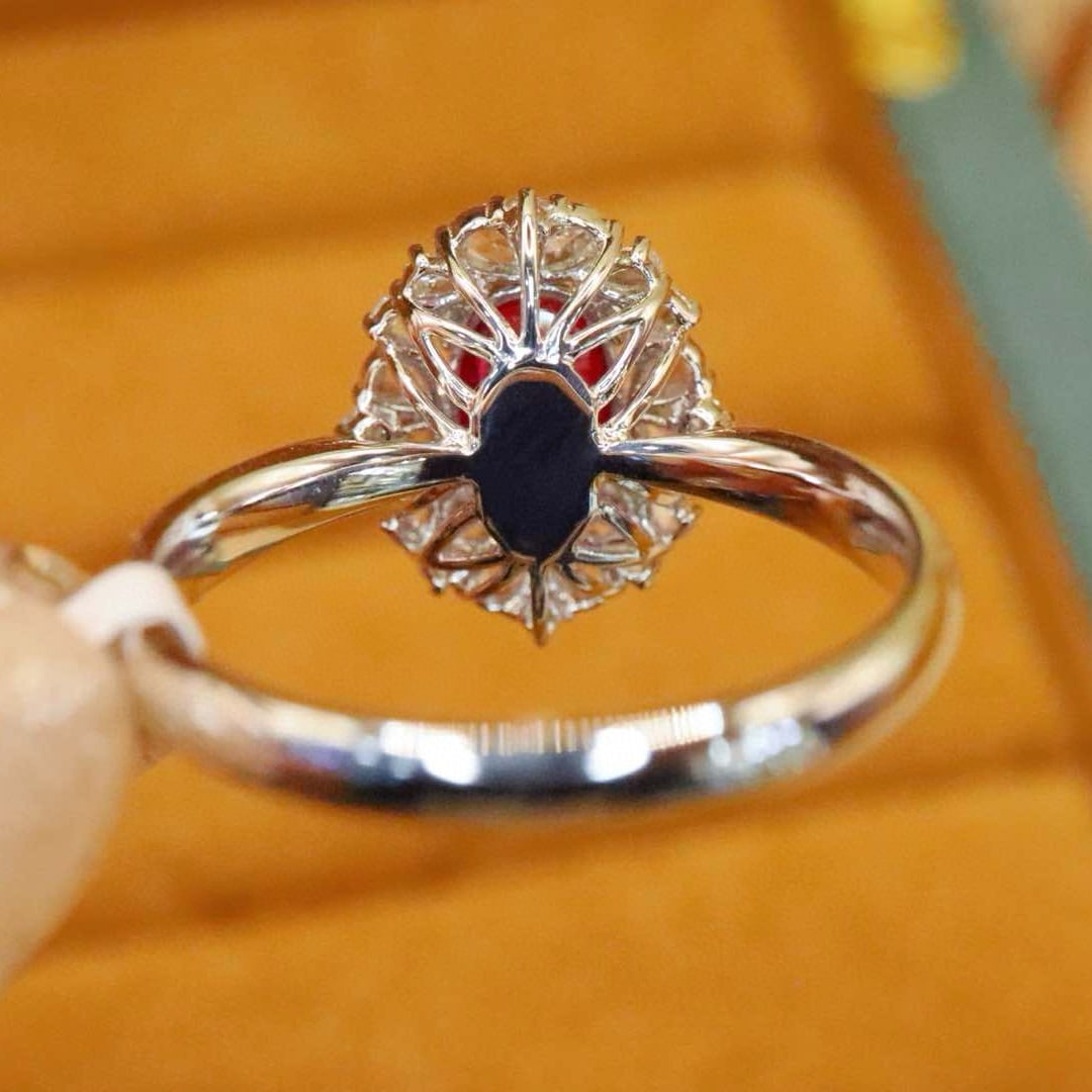 14k Gold 1.47 Ctw Natural Ruby & Diamond Ring - 4