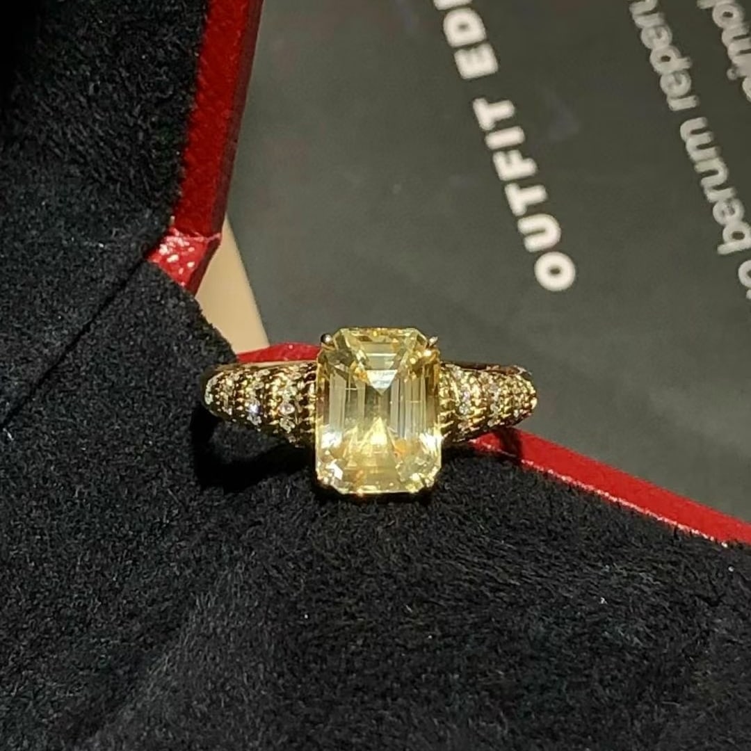 14k Gold 3.30 Ctw Natural Sapphire & Diamond Ring - 3