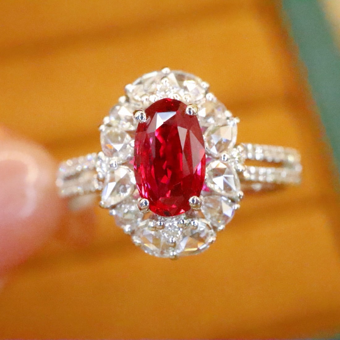 14k Gold 1.40 Ctw Natural Ruby & Diamond Ring (1 of 6)