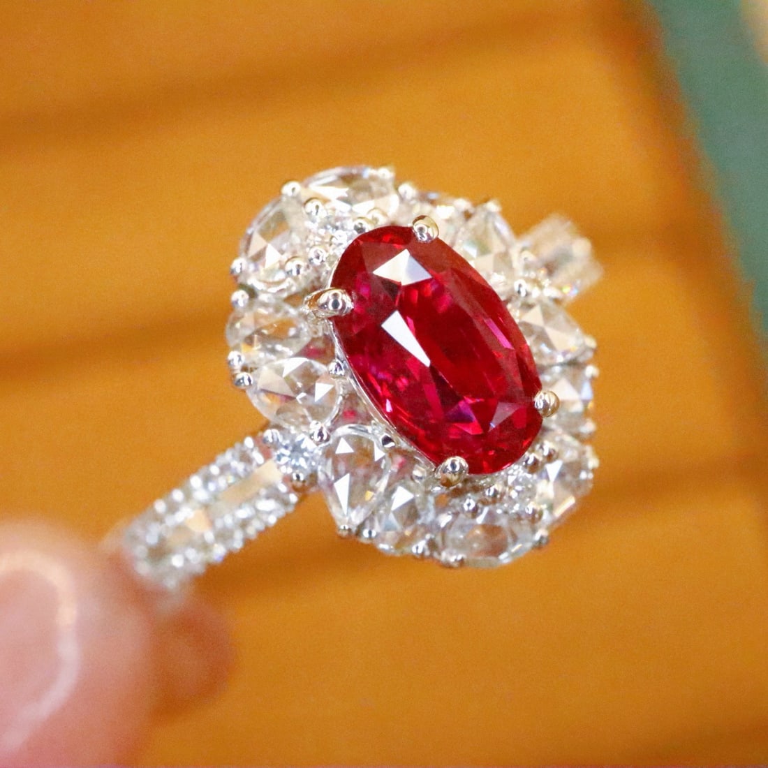 14k Gold 1.40 Ctw Natural Ruby & Diamond Ring - 3