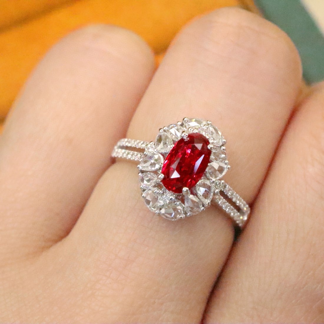 14k Gold 1.40 Ctw Natural Ruby & Diamond Ring - 5