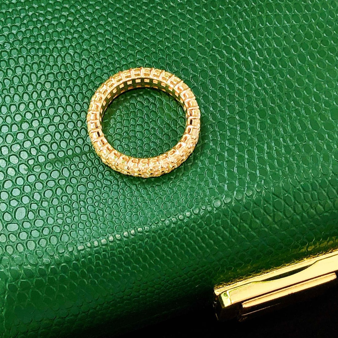 14k Gold 4.86 Ct Natural Yellow Diamond Ring - 4
