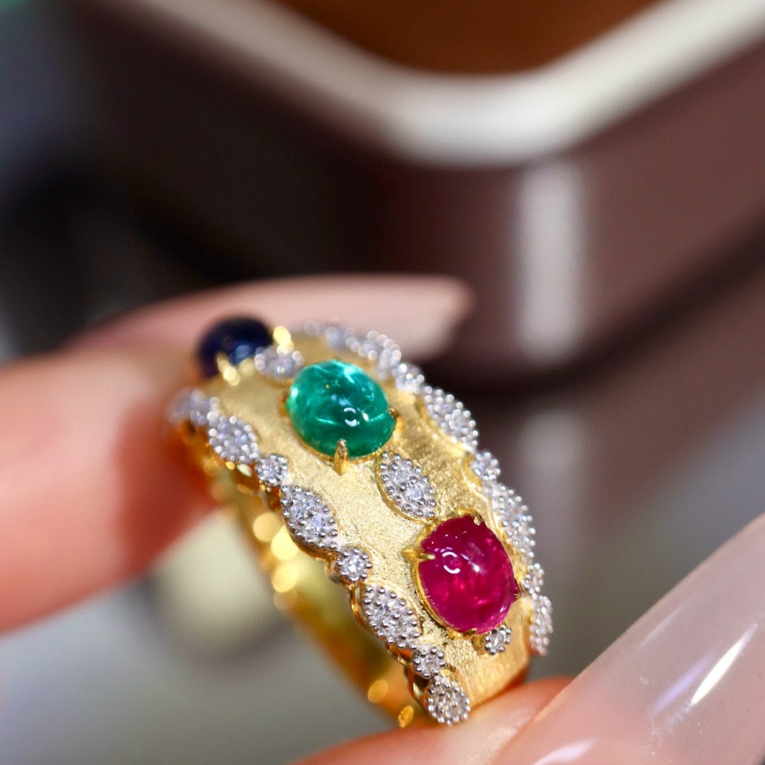 14k Gold 1.40 Ctw Natural Ruby & Diamond Ring - 6