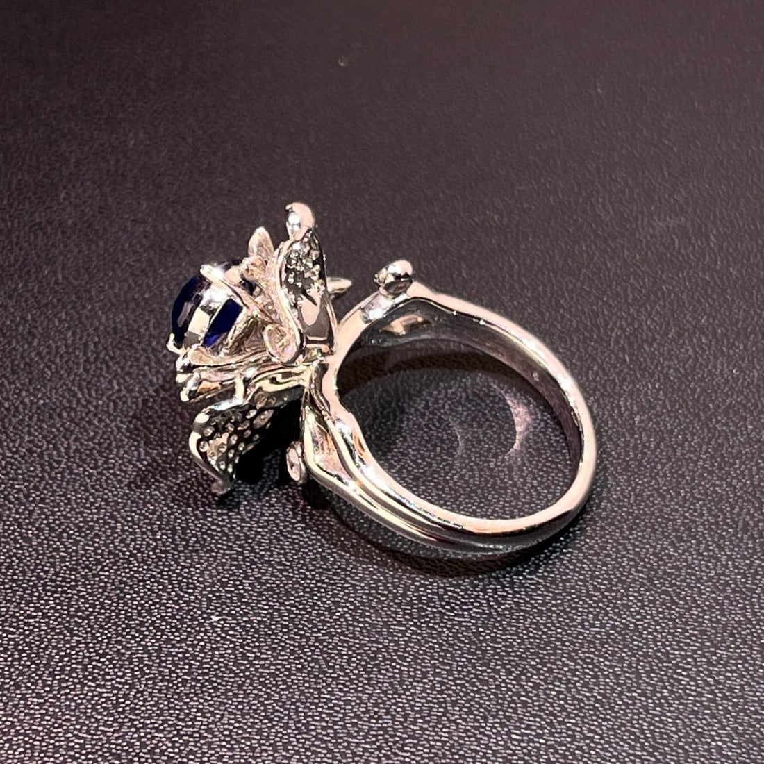 14k Gold 2.69 Ctw Natural Sapphire & Diamond Ring - 5