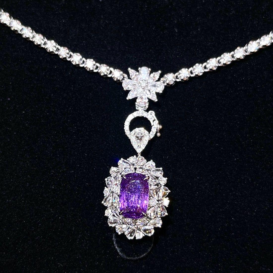 14k Gold 3.68 Ctw Natural Sapphire & Diamond Ring/pendant( Without Chain ) - 6