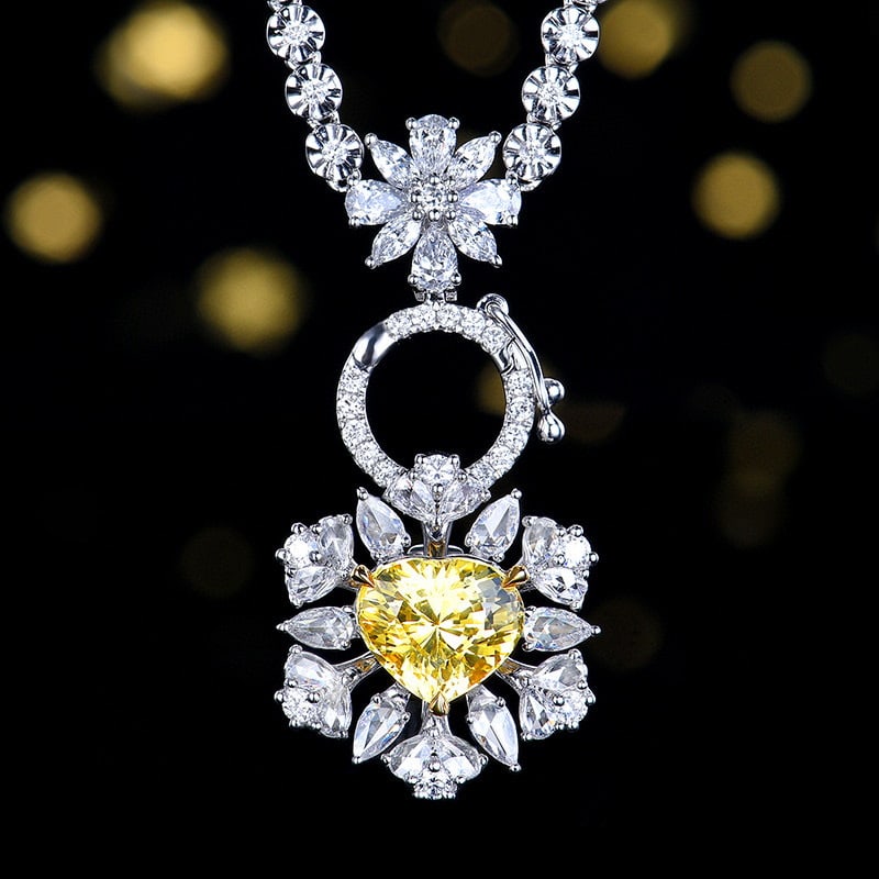 14k Gold 3.12 Ctw Natural Sapphire & Diamond Ring/pendant( Without Chain ) - 3
