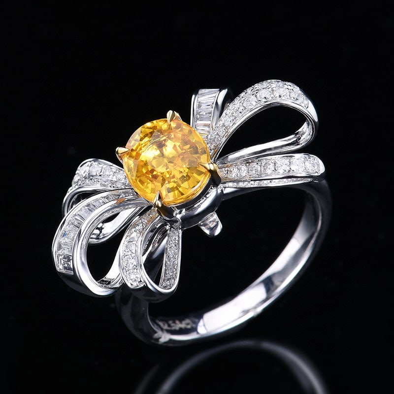 14k Gold 3.02 Ctw Natural Sapphire & Diamond Ring/pendant( Without Chain ) - 2