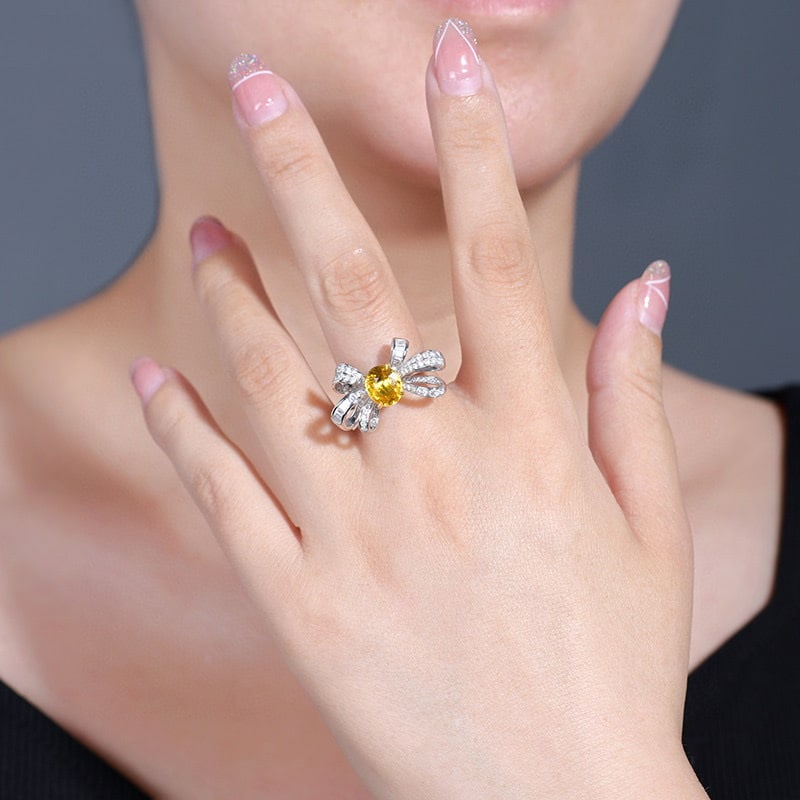 14k Gold 3.02 Ctw Natural Sapphire & Diamond Ring/pendant( Without Chain ) - 4