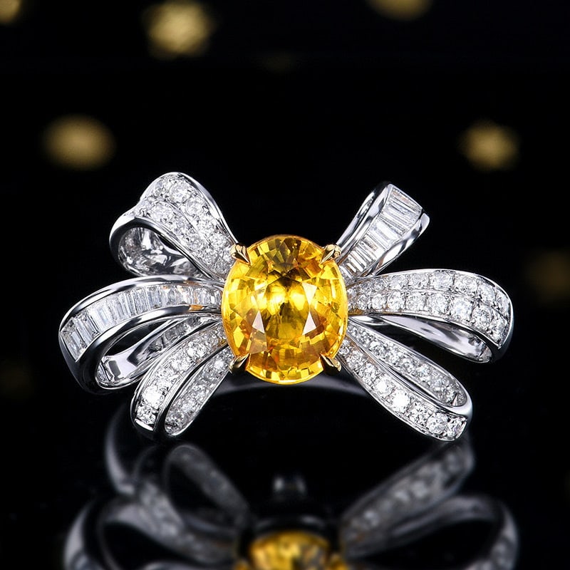 14k Gold 3.02 Ctw Natural Sapphire & Diamond Ring/pendant( Without Chain ) - 6