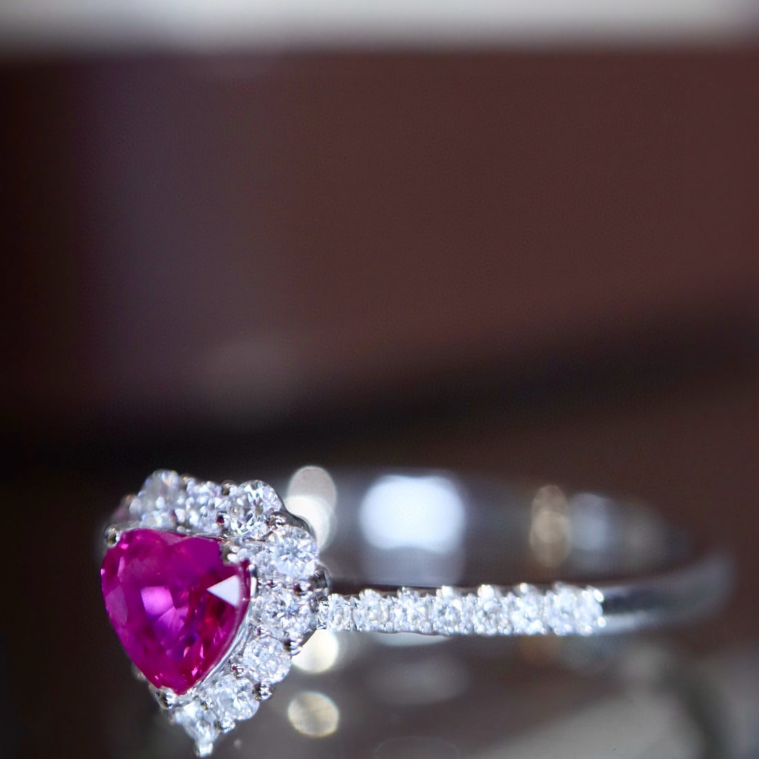 14k Gold 0.45 Ctw Natural Ruby & Diamond Ring - 7