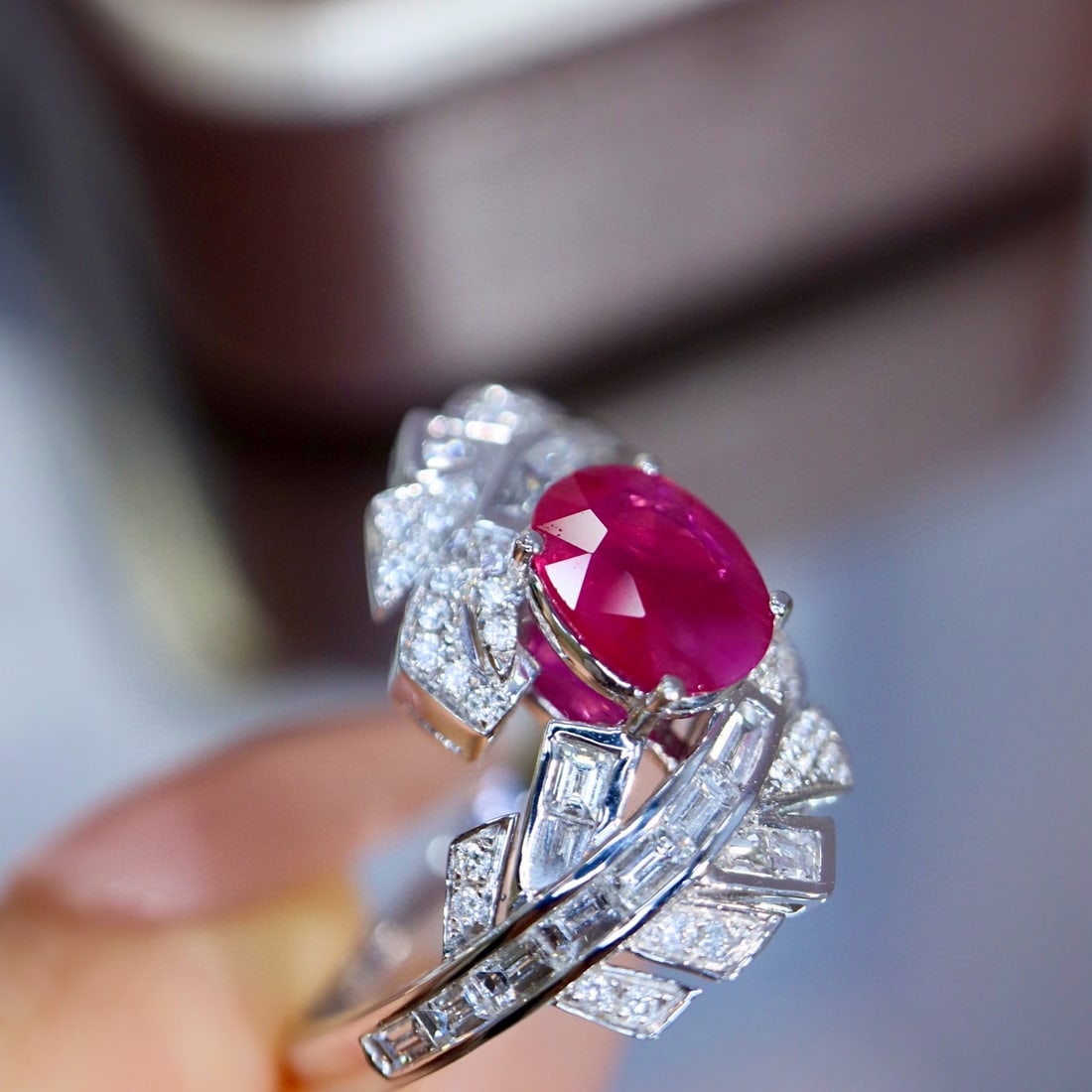 14k Gold 1.96 Ctw Natural Ruby & Diamond Ring - 4