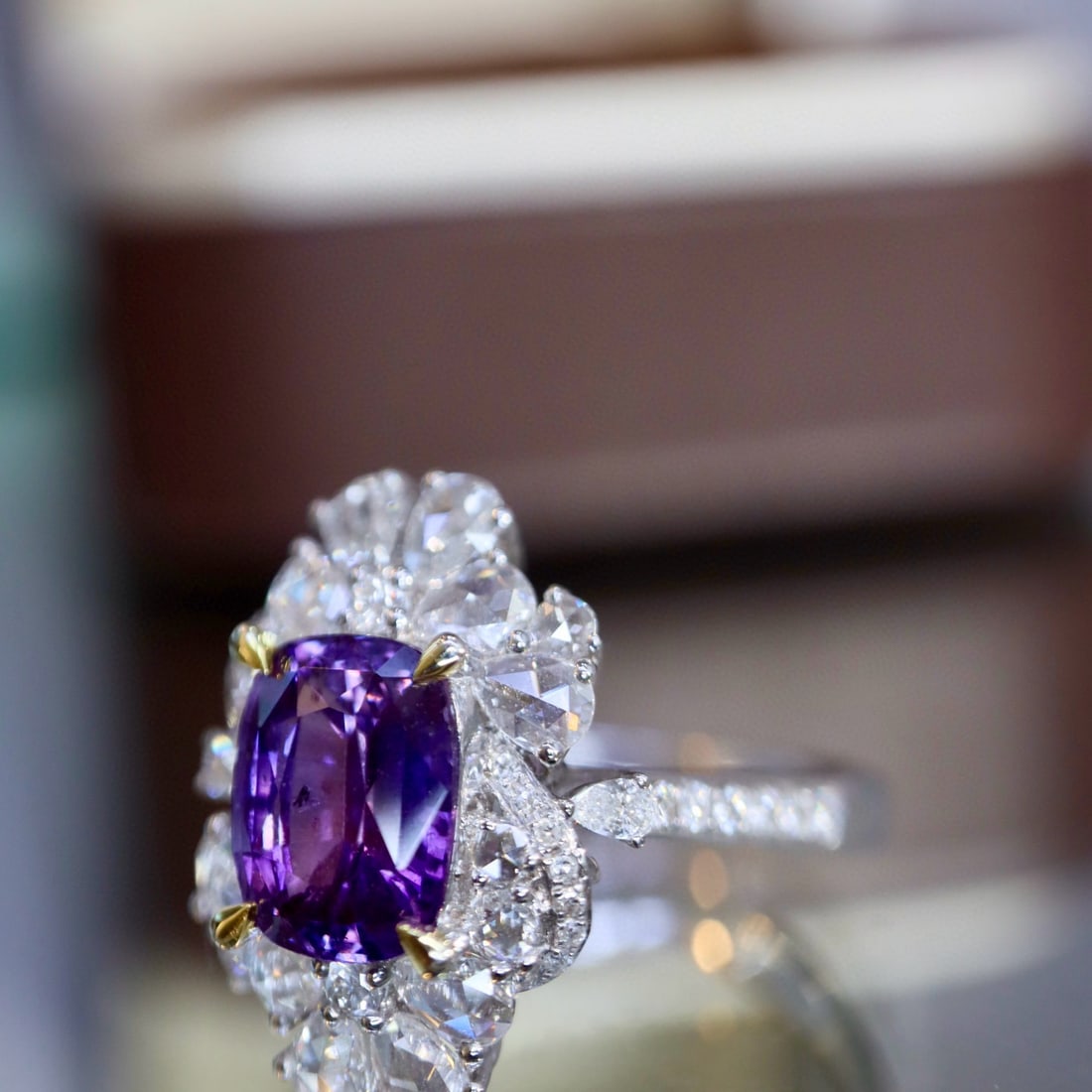 14k Gold 3.38 Ctw Natural Sapphire & Diamond Ring - 8