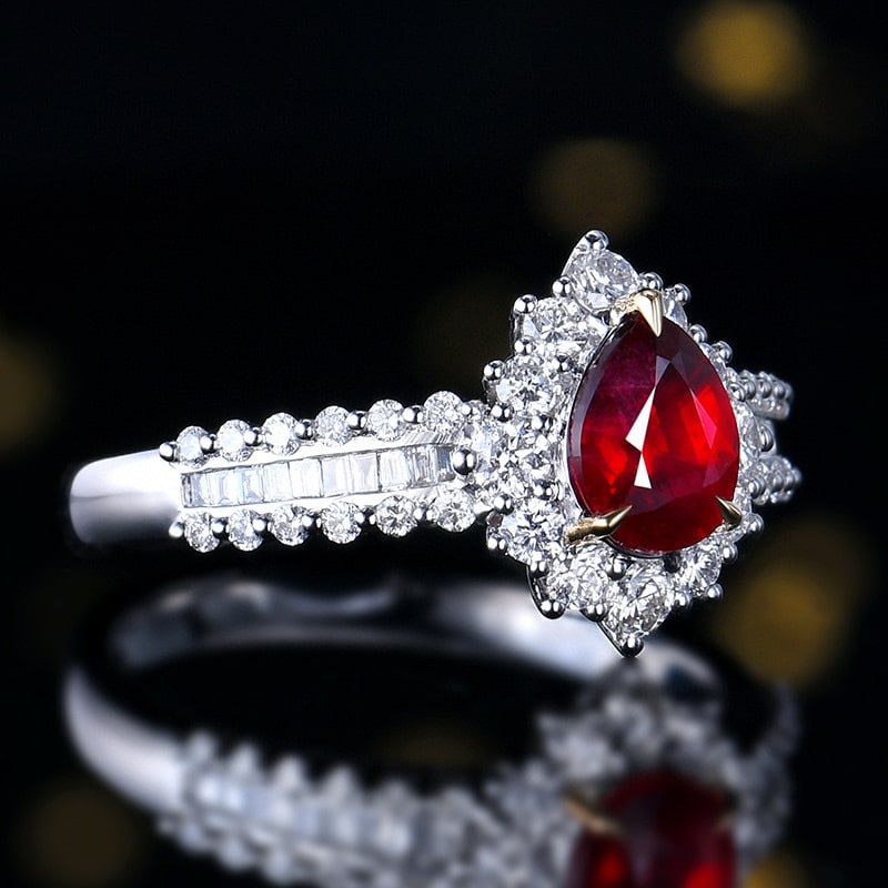 14k Gold 1.65 Ctw Natural Ruby & Diamond Ring - 3