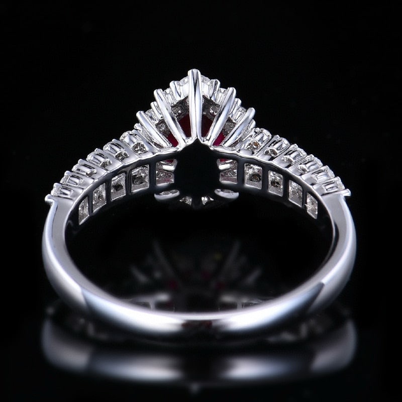 14k Gold 1.65 Ctw Natural Ruby & Diamond Ring - 5