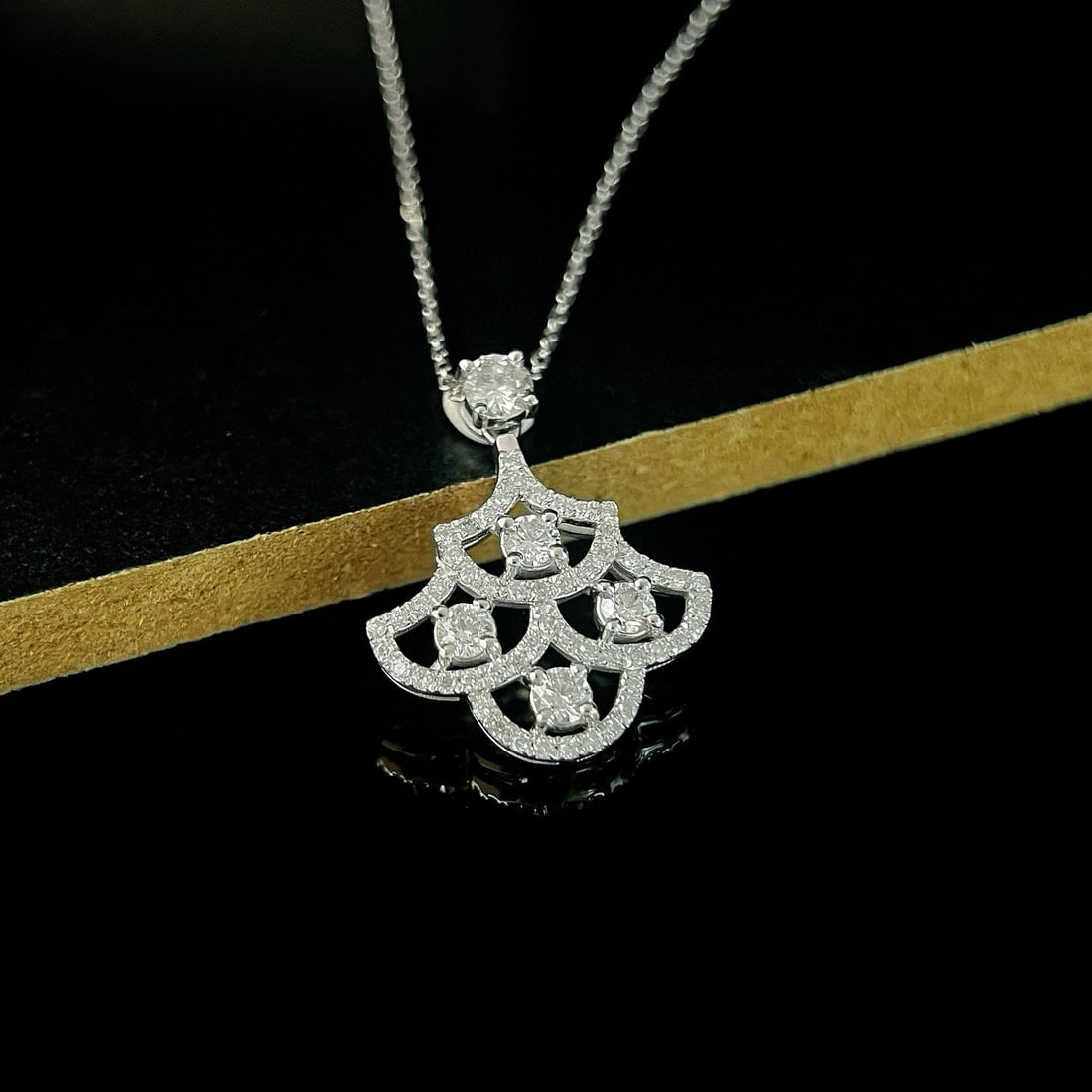 14k Gold 1.81 Ctw Natural H Diamond Jewelry Set - 4