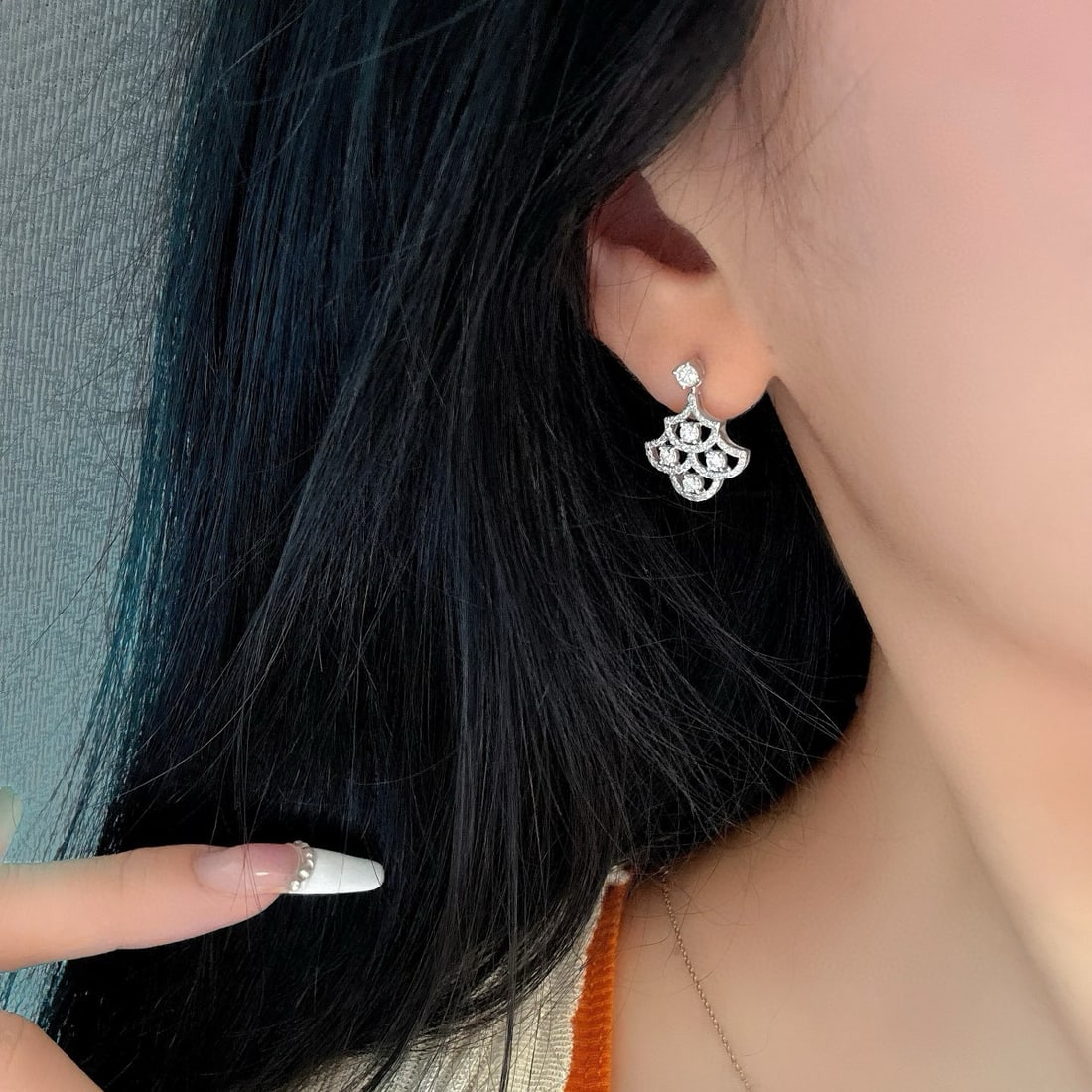 14k Gold 1.81 Ctw Natural H Diamond Jewelry Set - 7
