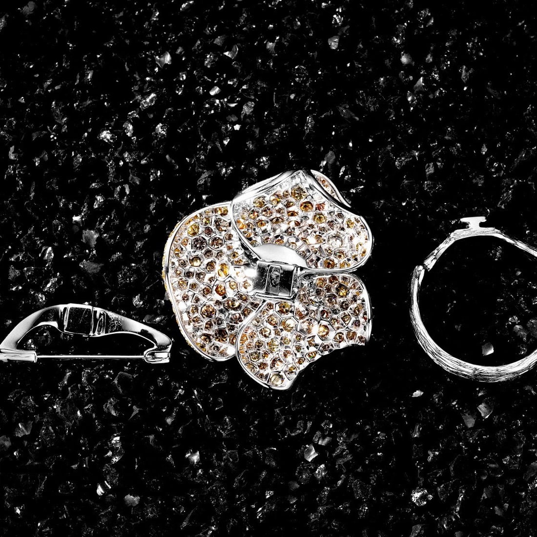 14k Gold 5.19 Ct Natural Color Diamond Ring/brooch/pendant( Without Chain ) - 2