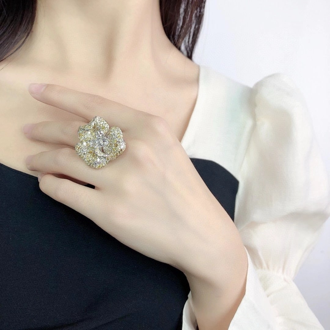 14k Gold 5.19 Ct Natural Color Diamond Ring/brooch/pendant( Without Chain ) - 4
