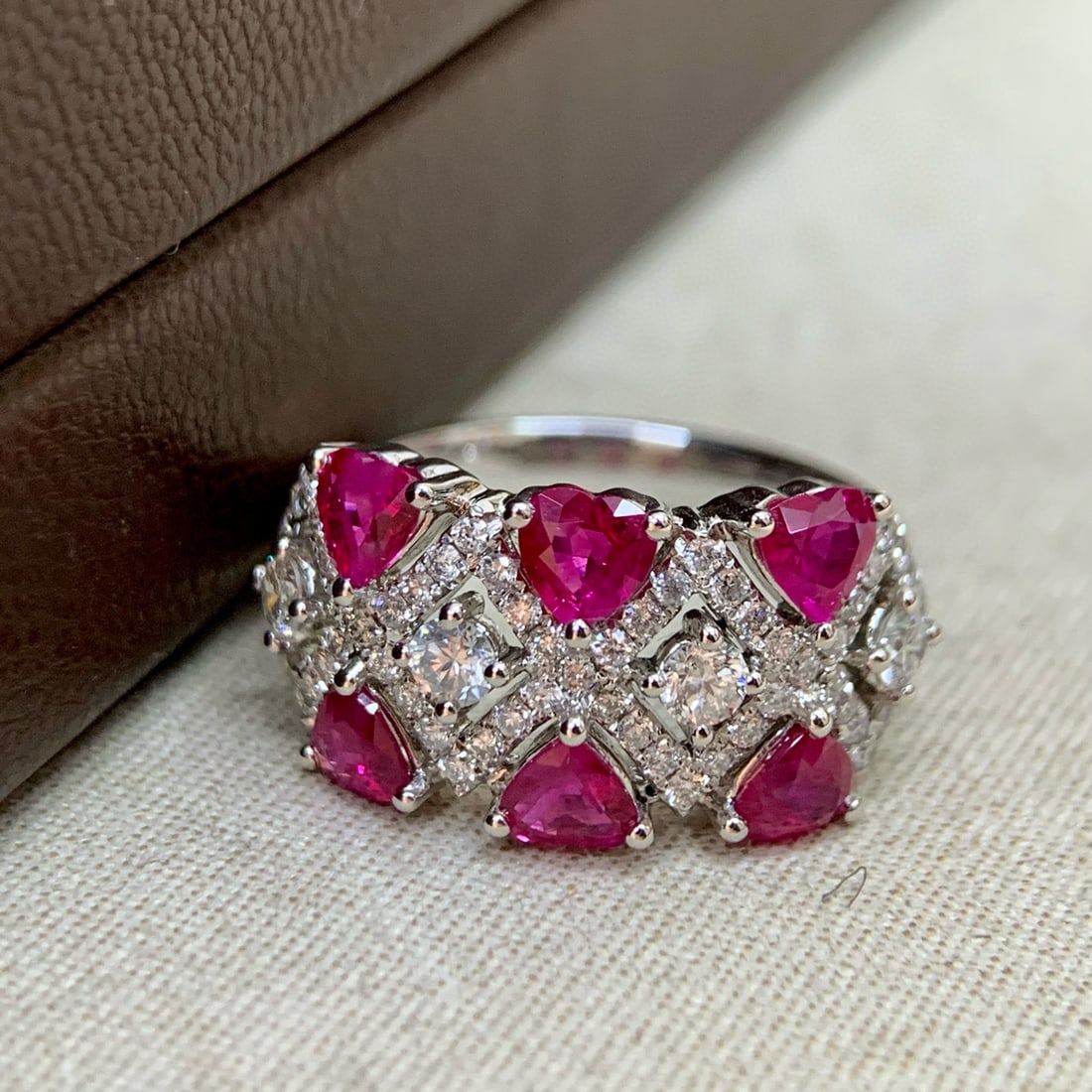 14k Gold 2.26 Ctw Natural Ruby & Diamond Ring - 4
