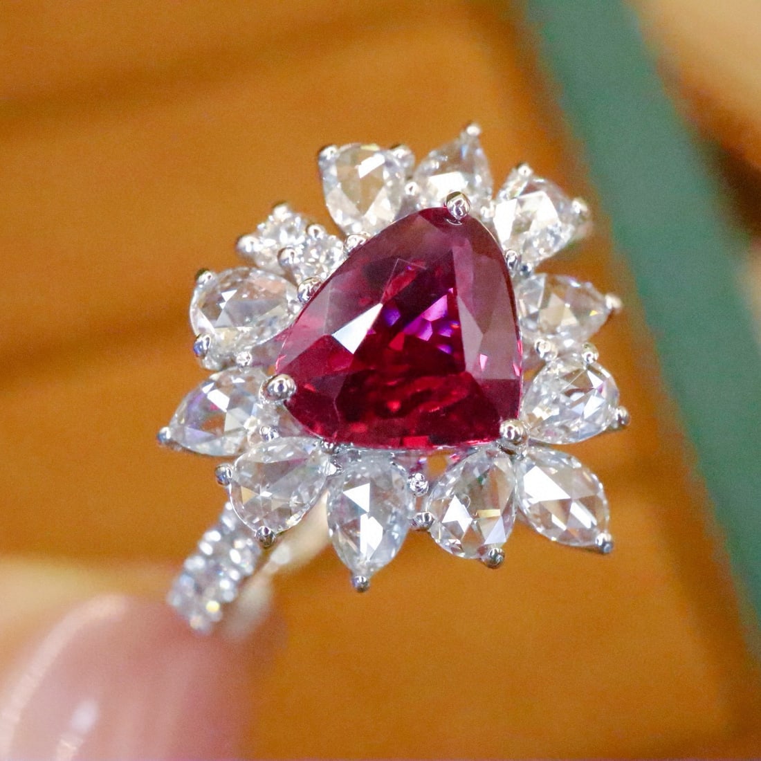 14k Gold 1.91 Ctw Natural Ruby & Diamond Ring - 2