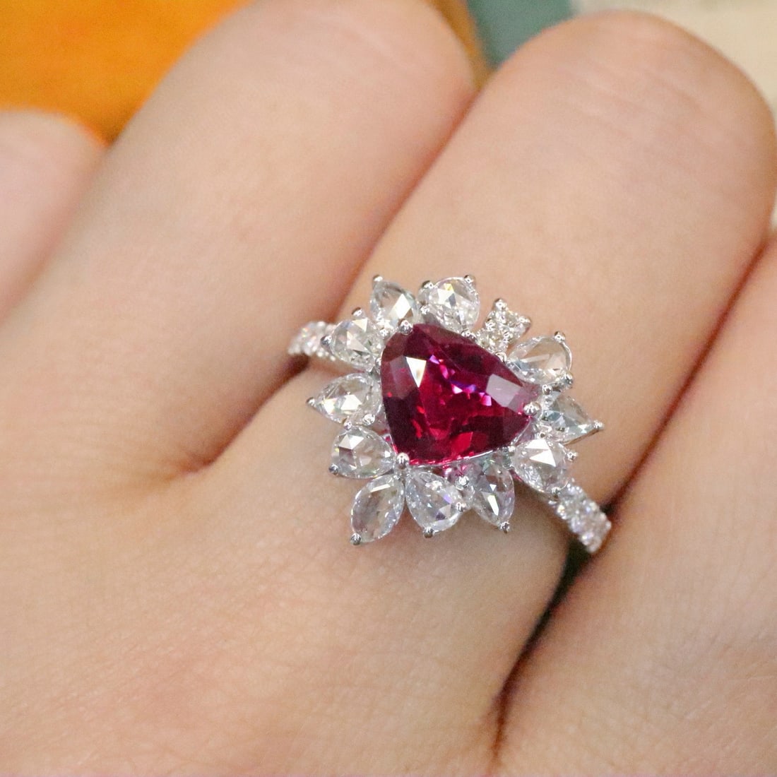 14k Gold 1.91 Ctw Natural Ruby & Diamond Ring - 5