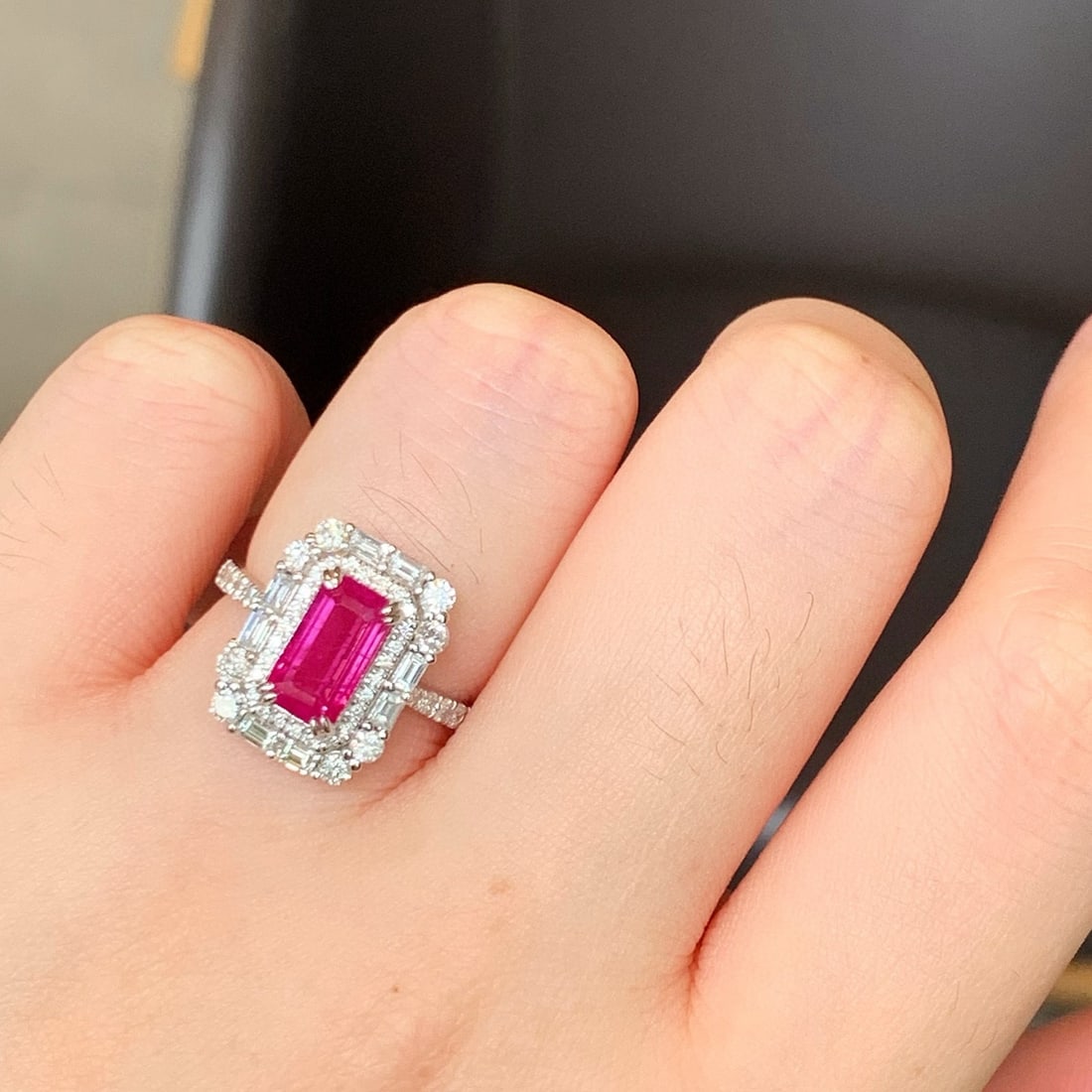14k Gold 3.10 Ctw Natural Ruby & Diamond Ring - 4