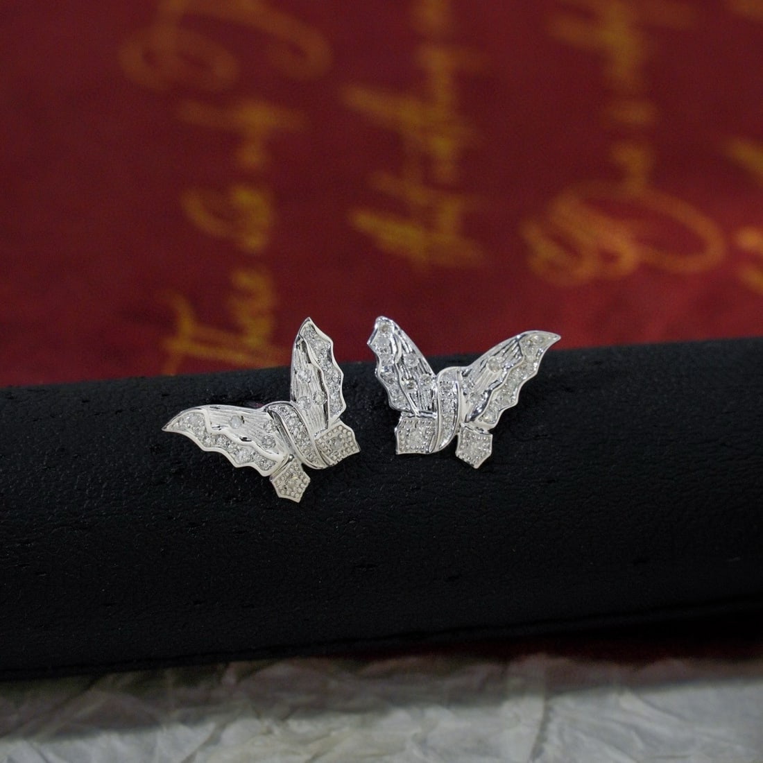 14k Gold 0.2 Ct Natural H Diamond Earrings - 4
