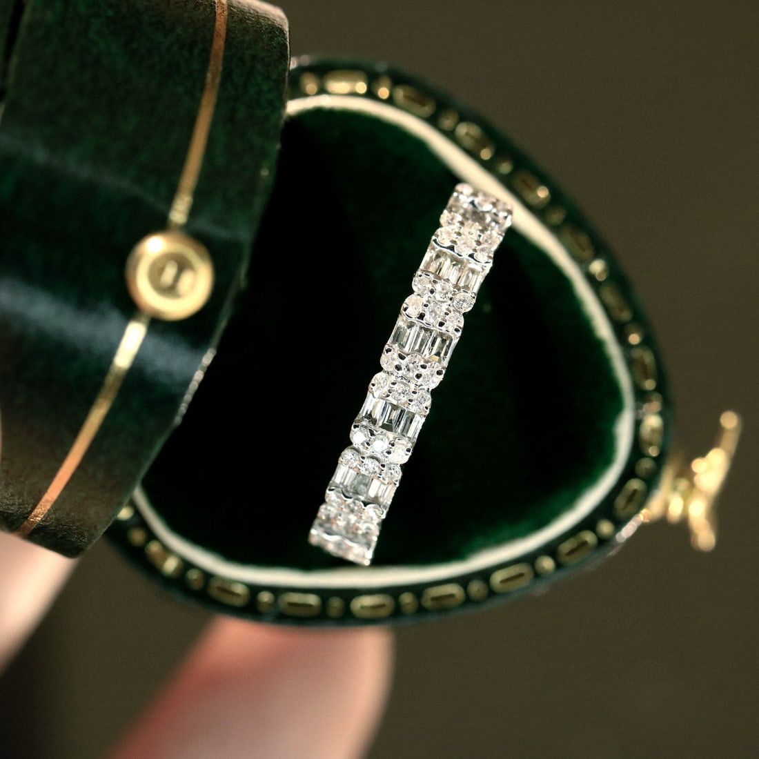 14k Gold 0.46 Ct Natural H Diamond Ring - 5