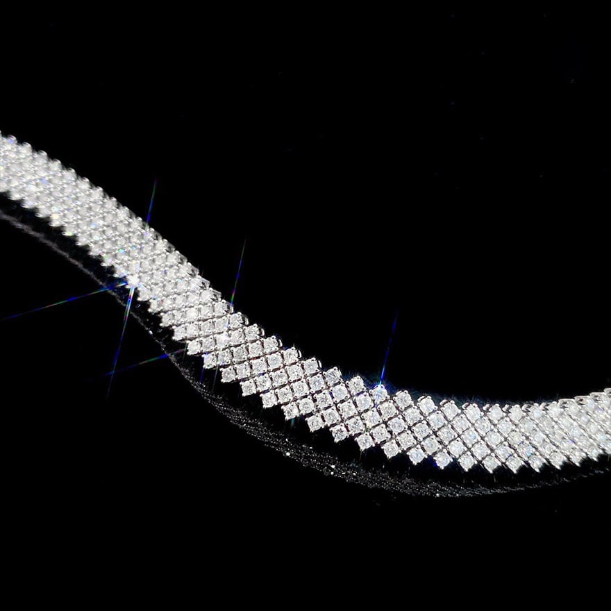 14k Gold 5.5 Ct Natural H Diamond Bracelet - 6
