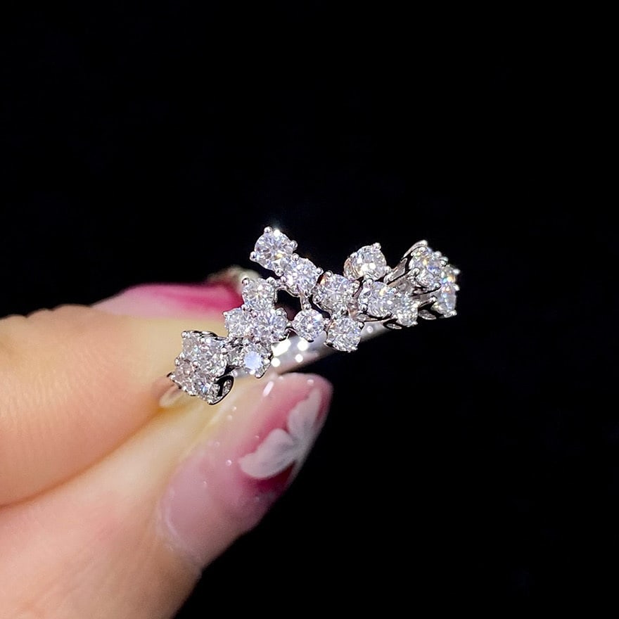 14k Gold 0.45 Ct Natural H Diamond Ring - 2