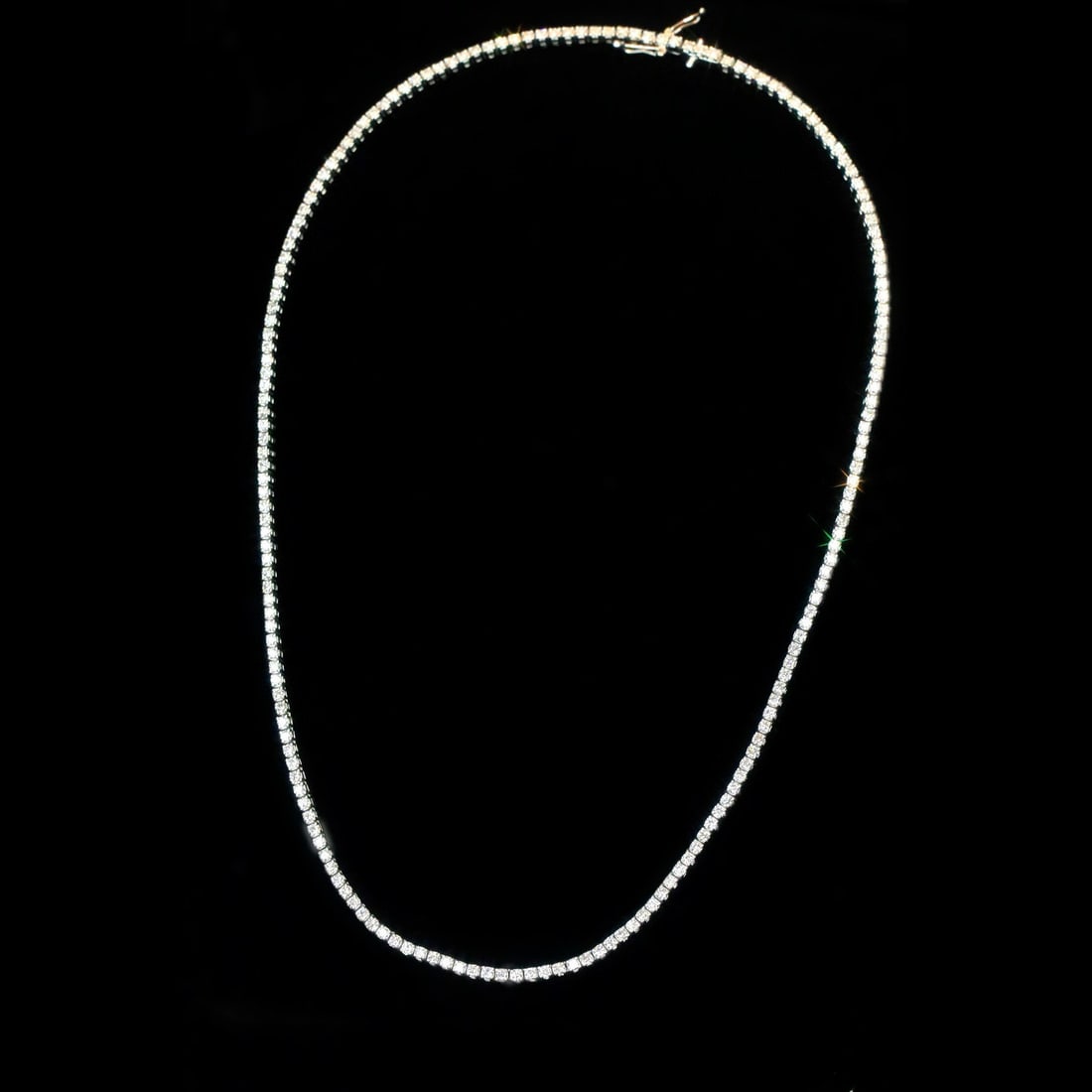 14k Gold 5.0 Ct Natural H Diamond Necklace - 7