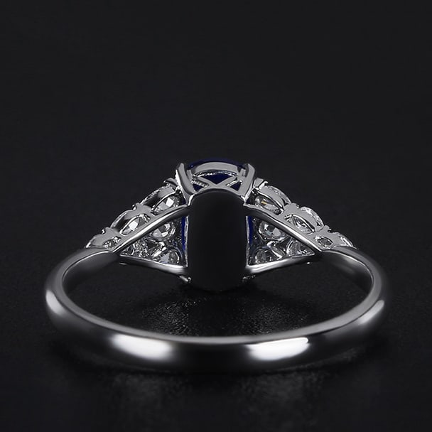 14k Gold 1.42 Ctw Natural Sapphire & Diamond Ring - 2