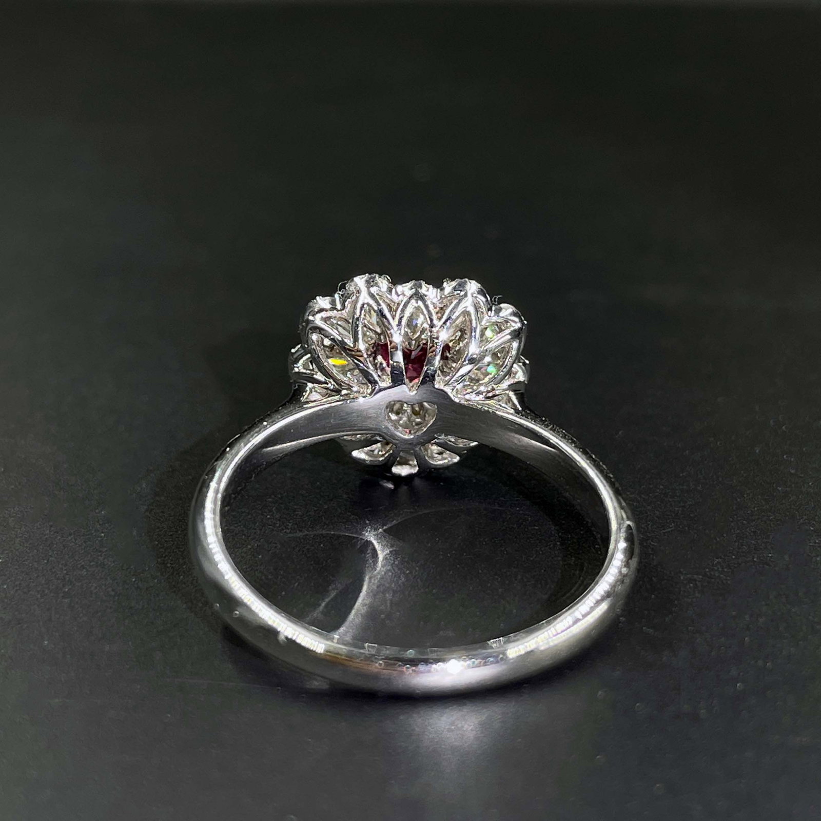 14k Gold 1.11 Ctw Natural Ruby & Diamond Ring - 2