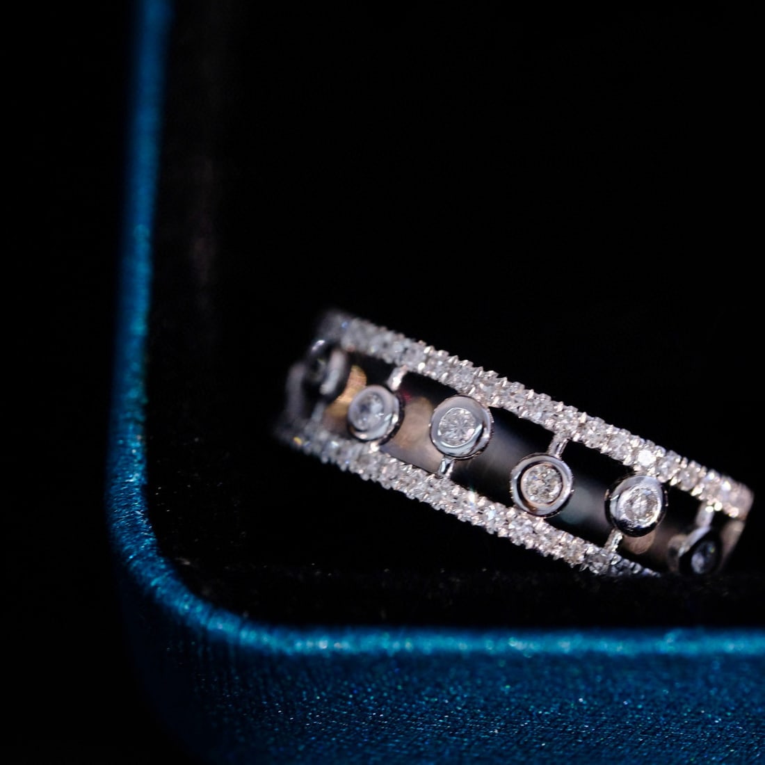 14k Gold 0.45 Ct Natural H Diamond Ring - 2