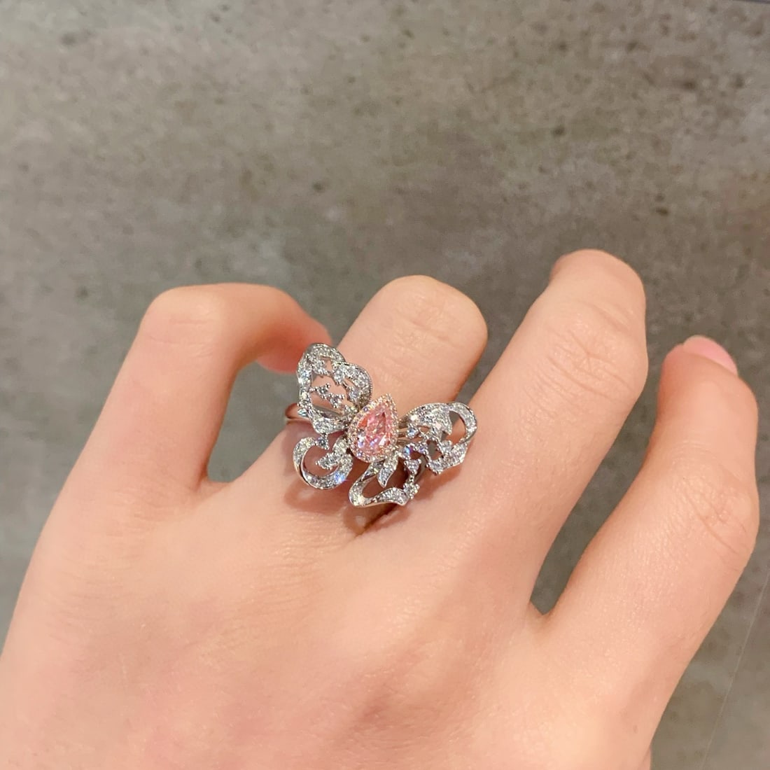 14k Gold 1.00 Ctw Natural Pink Diamond & Diamond Ring - 6