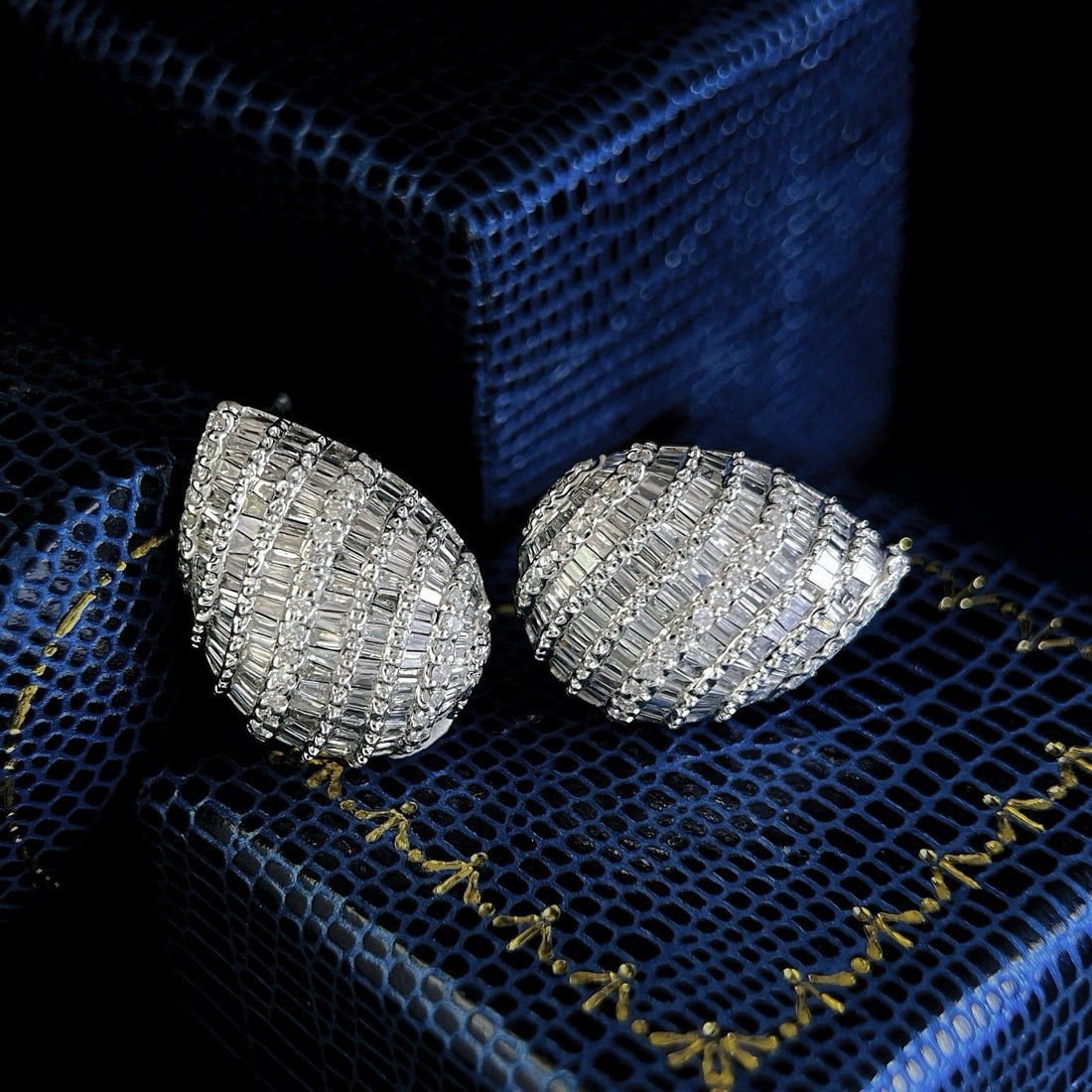 14k Gold 1.88 Ct Natural H Diamond Earrings - 2