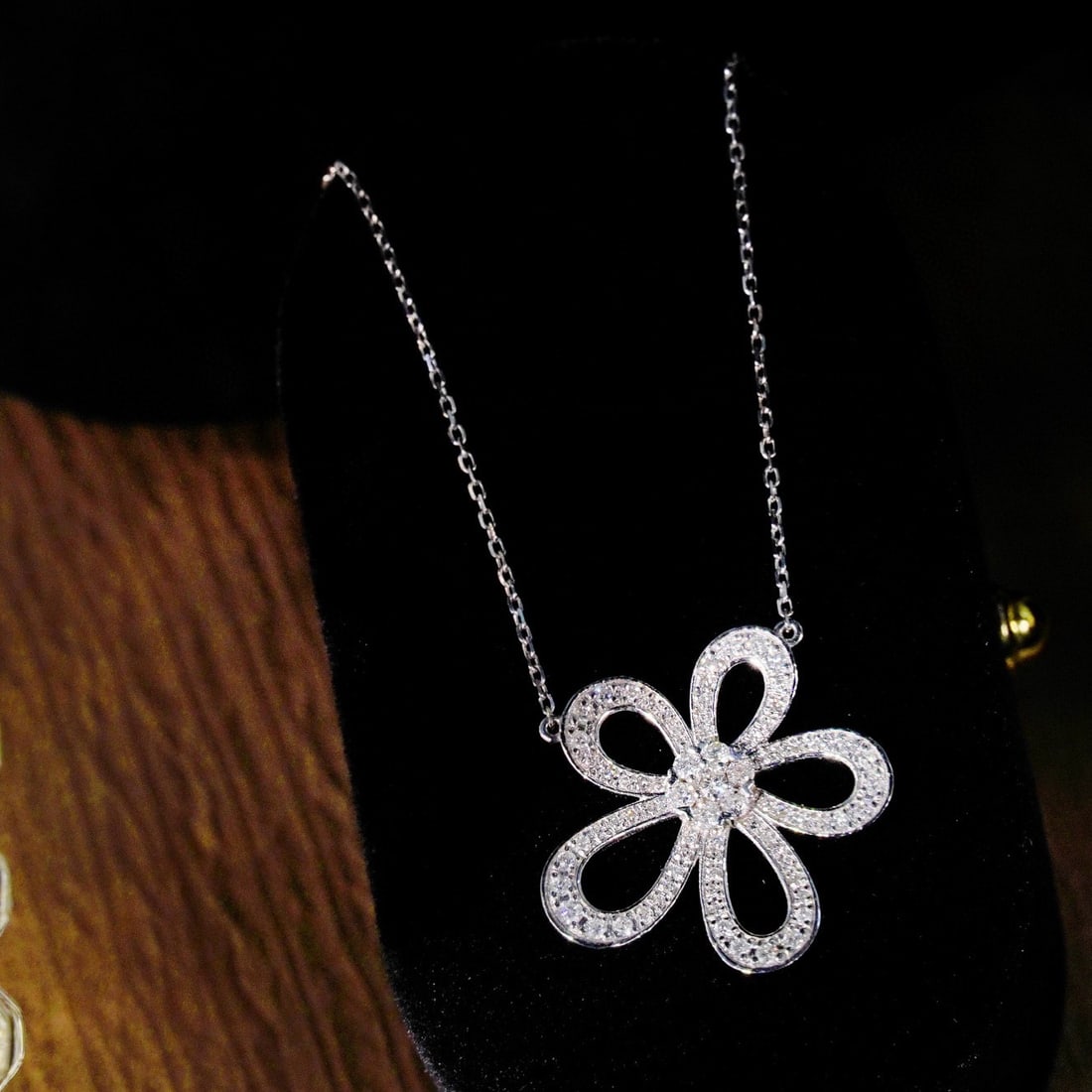 14k Gold 0.75 Ct Natural H Diamond Necklace - 3