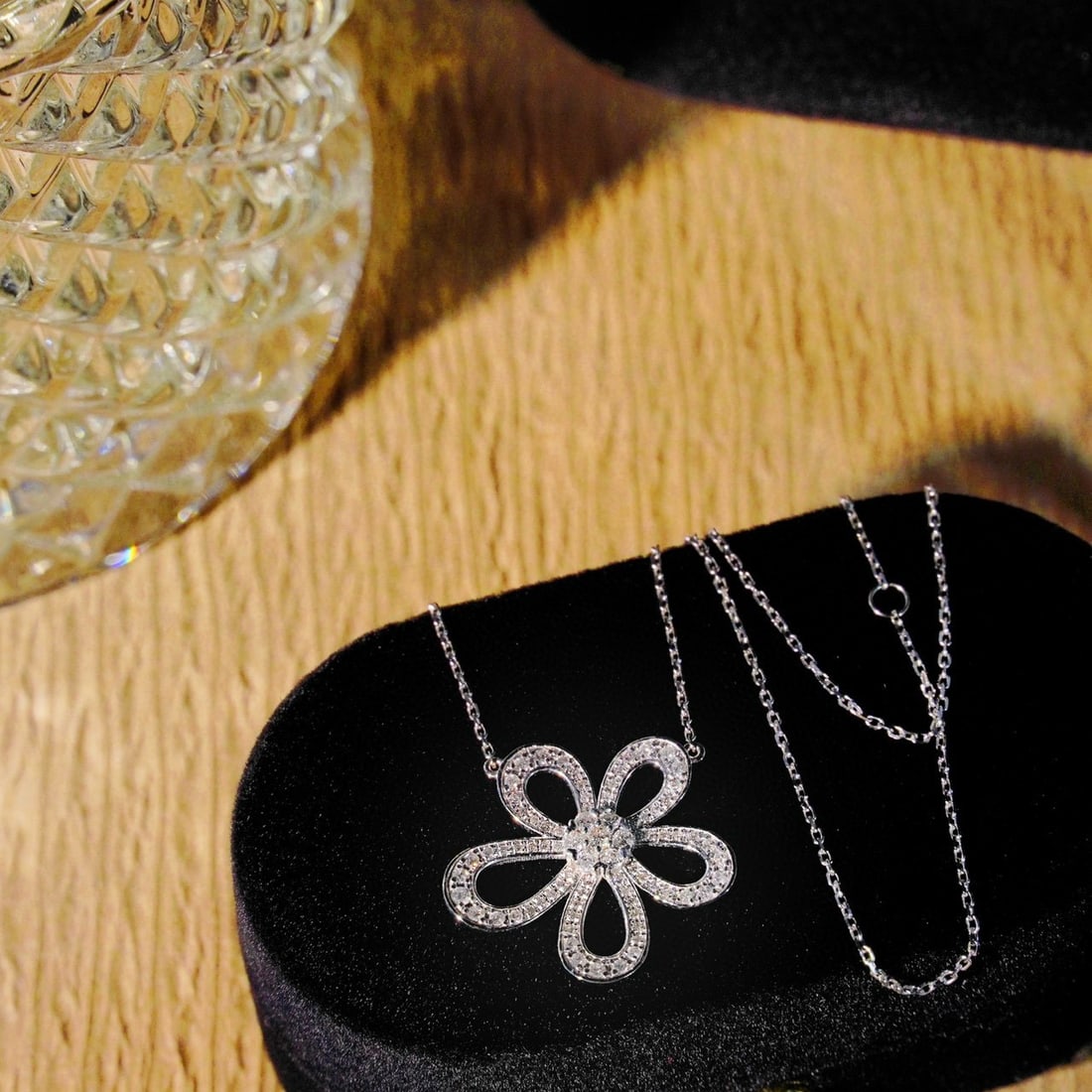 14k Gold 0.75 Ct Natural H Diamond Necklace - 4