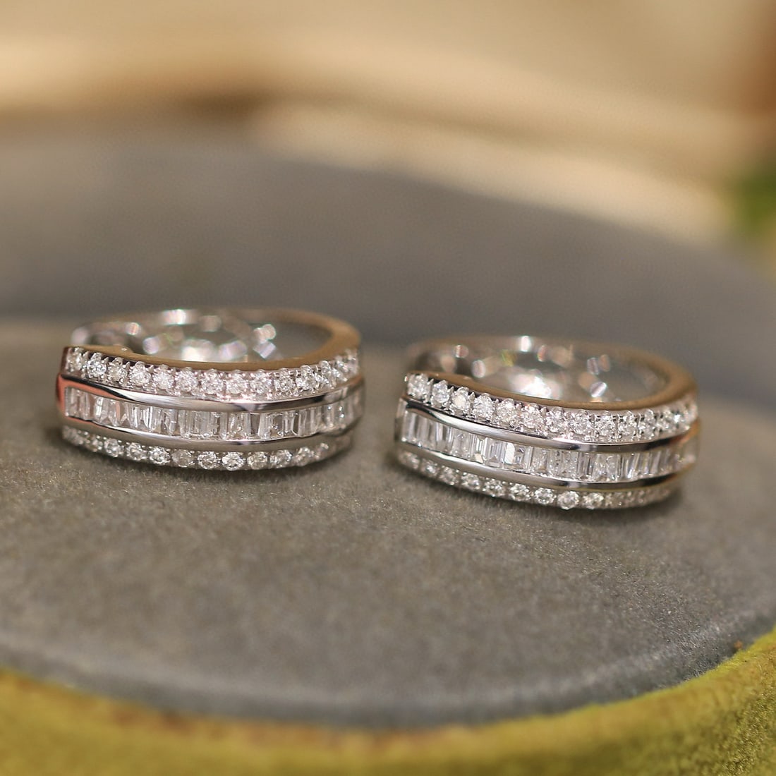 14k Gold 0.5 Ct Natural H Diamond Earrings - 6
