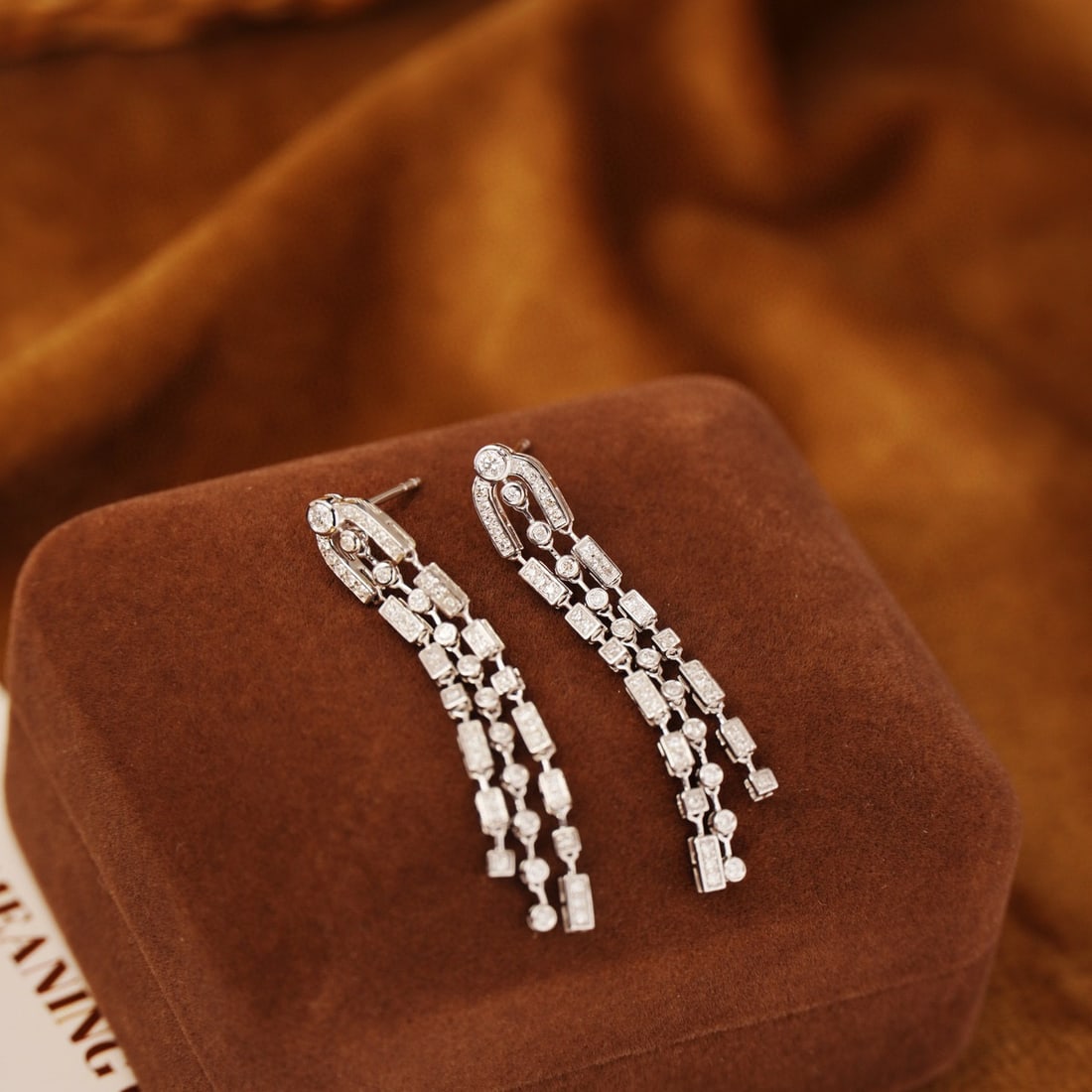 14k Gold 0.62 Ct Natural H Diamond Earrings - 2
