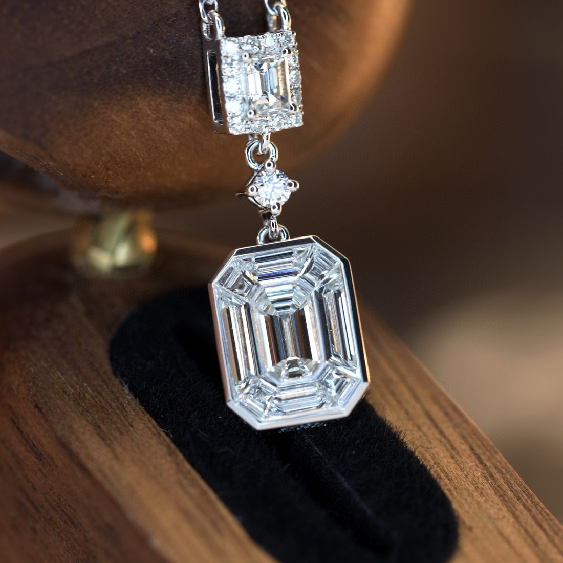 14k Gold 0.66 Ct Natural H Diamond Necklace - 2