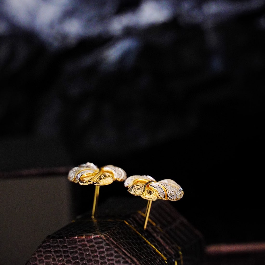 14k Gold 0.5 Ct Natural H Diamond Earrings - 3