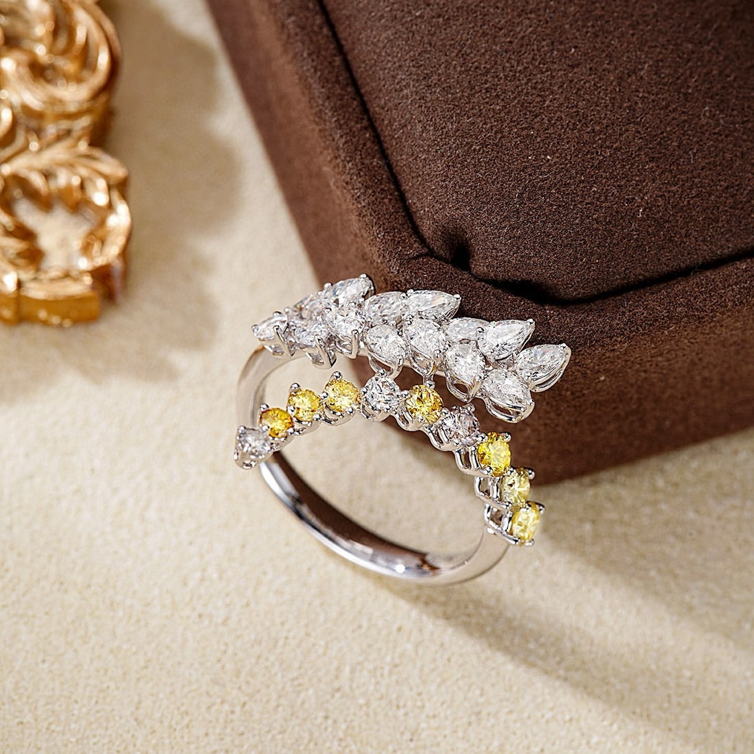 14k Gold 1.78 Ctw Natural H Diamond Ring - 2