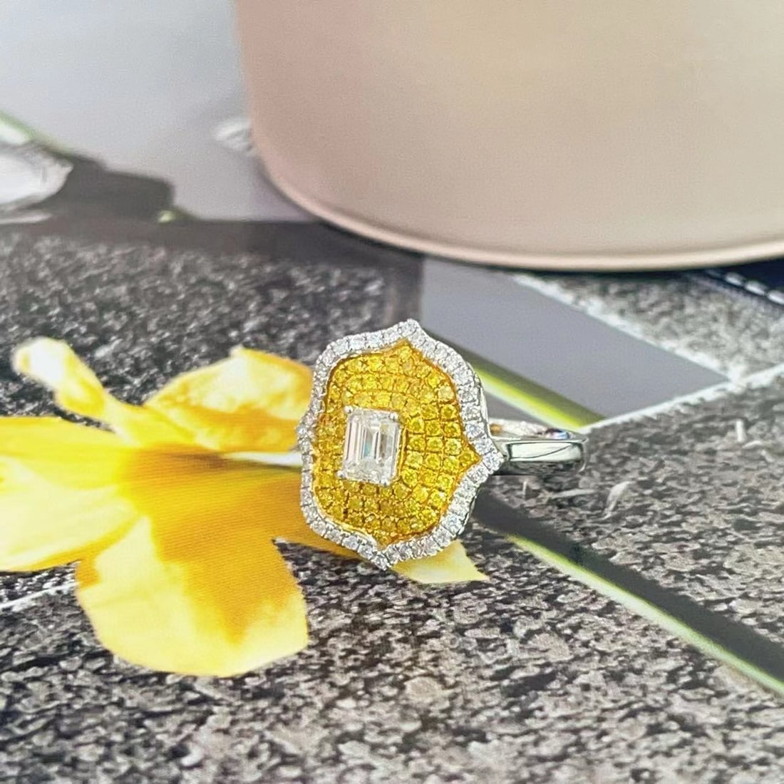 14k Gold 1.13 Ctw Natural H Diamond Ring - 4