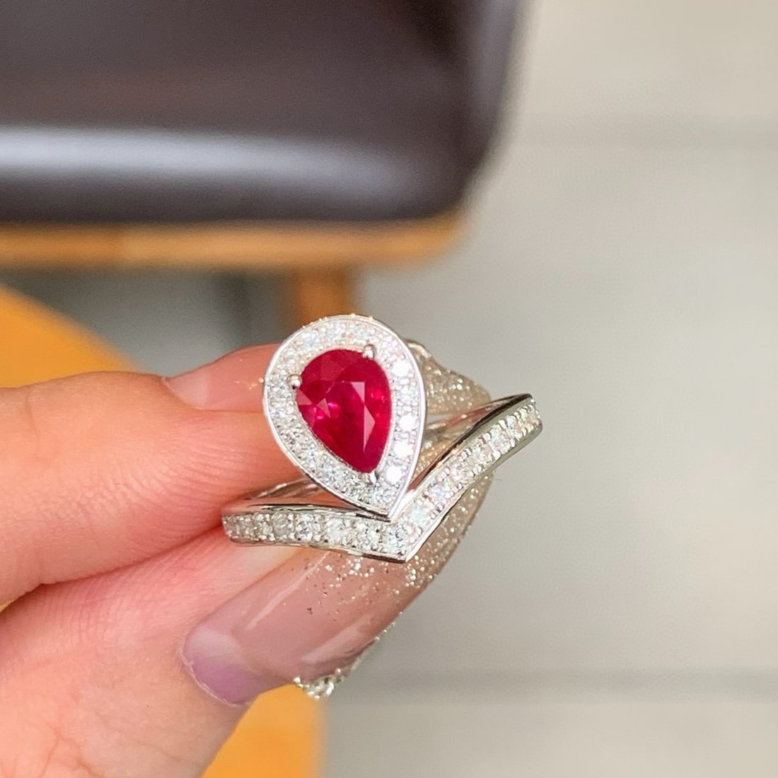 14k Gold 1.49 Ctw Natural Ruby & Diamond Ring - 6