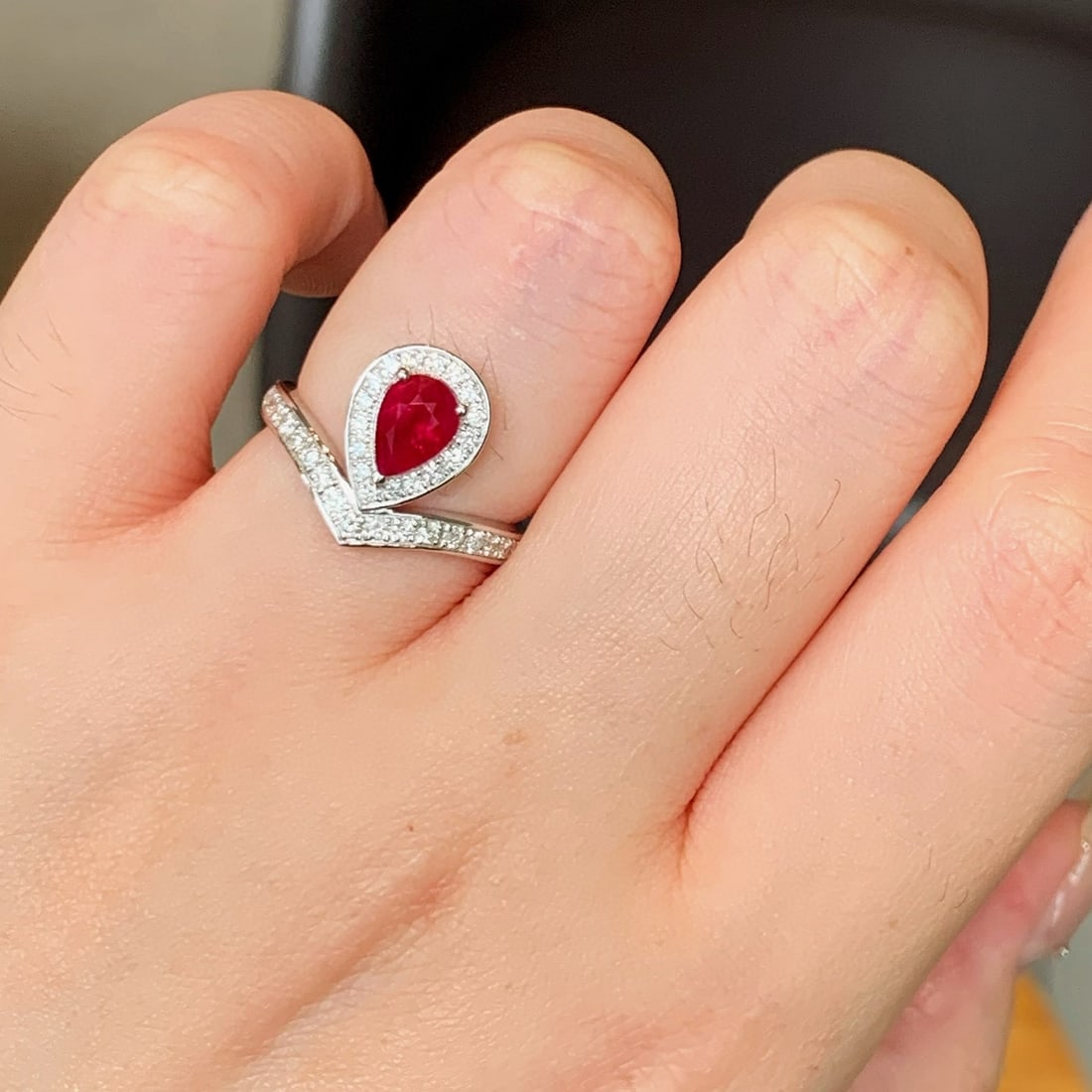 14k Gold 1.49 Ctw Natural Ruby & Diamond Ring - 7