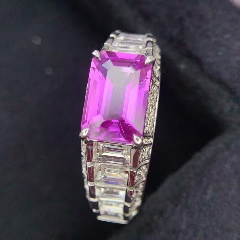 14k Gold 2.67 Ctw Natural Sapphire & Diamond Ring - 5